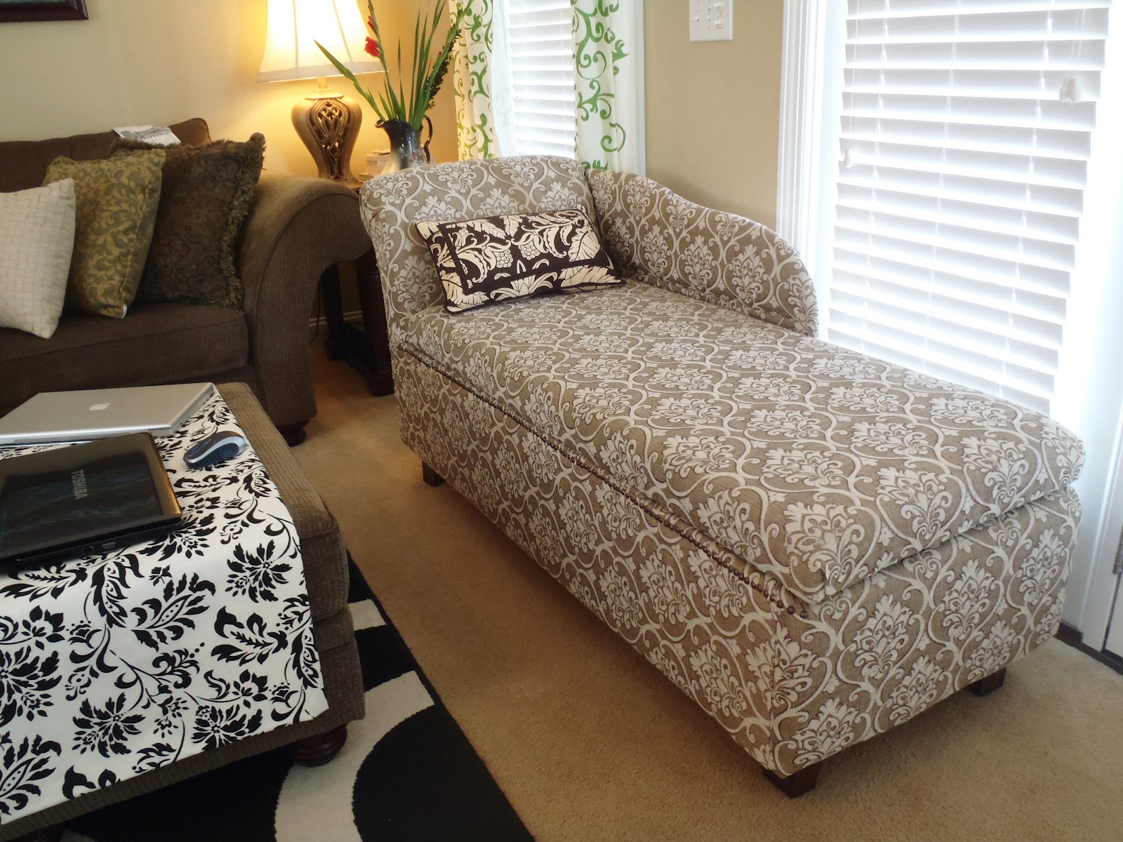 DIY Chaise Lounge with Storage