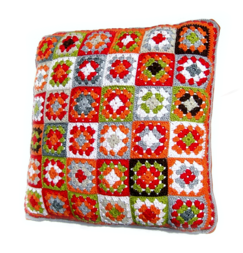 Granny square kussen