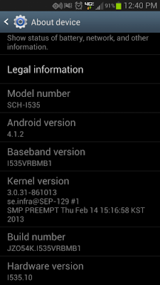 Root I535VRBMB1 4.1.2 jelly bean update