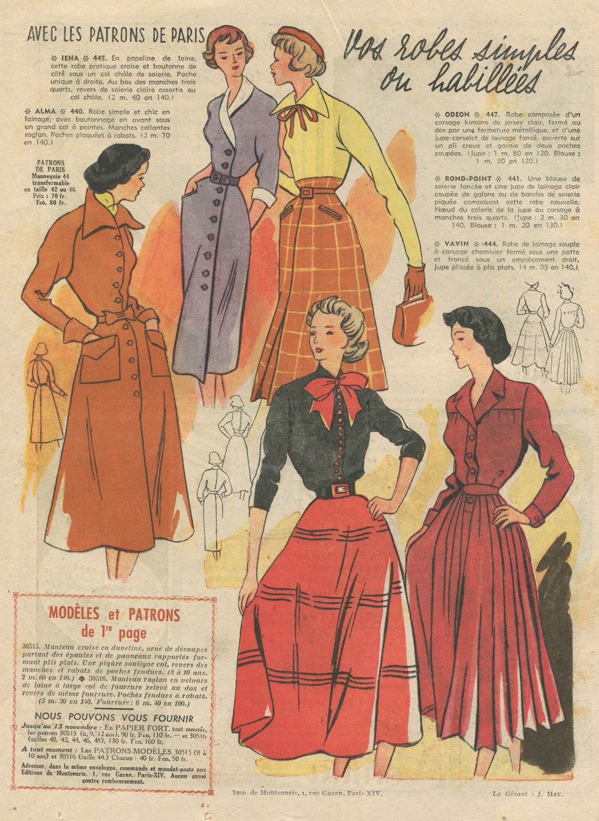 A Few Threads Loose Sew French 6 November 1949