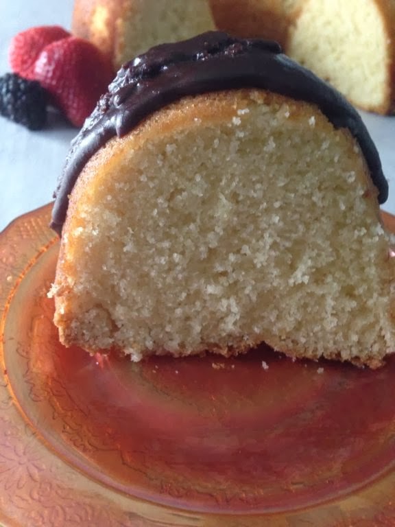 Rolisweets Pound Cake with Chocolate Glaze