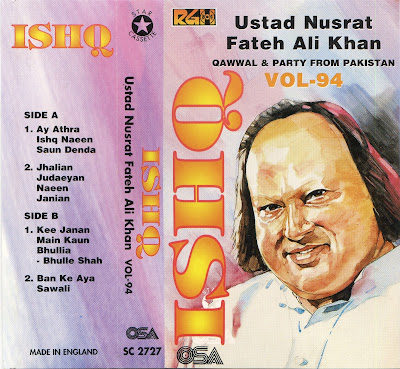 Nusrat Fateh Ali Khan - ISHQ Jcard-front