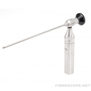 Rigid Borescope with LED light handle attached