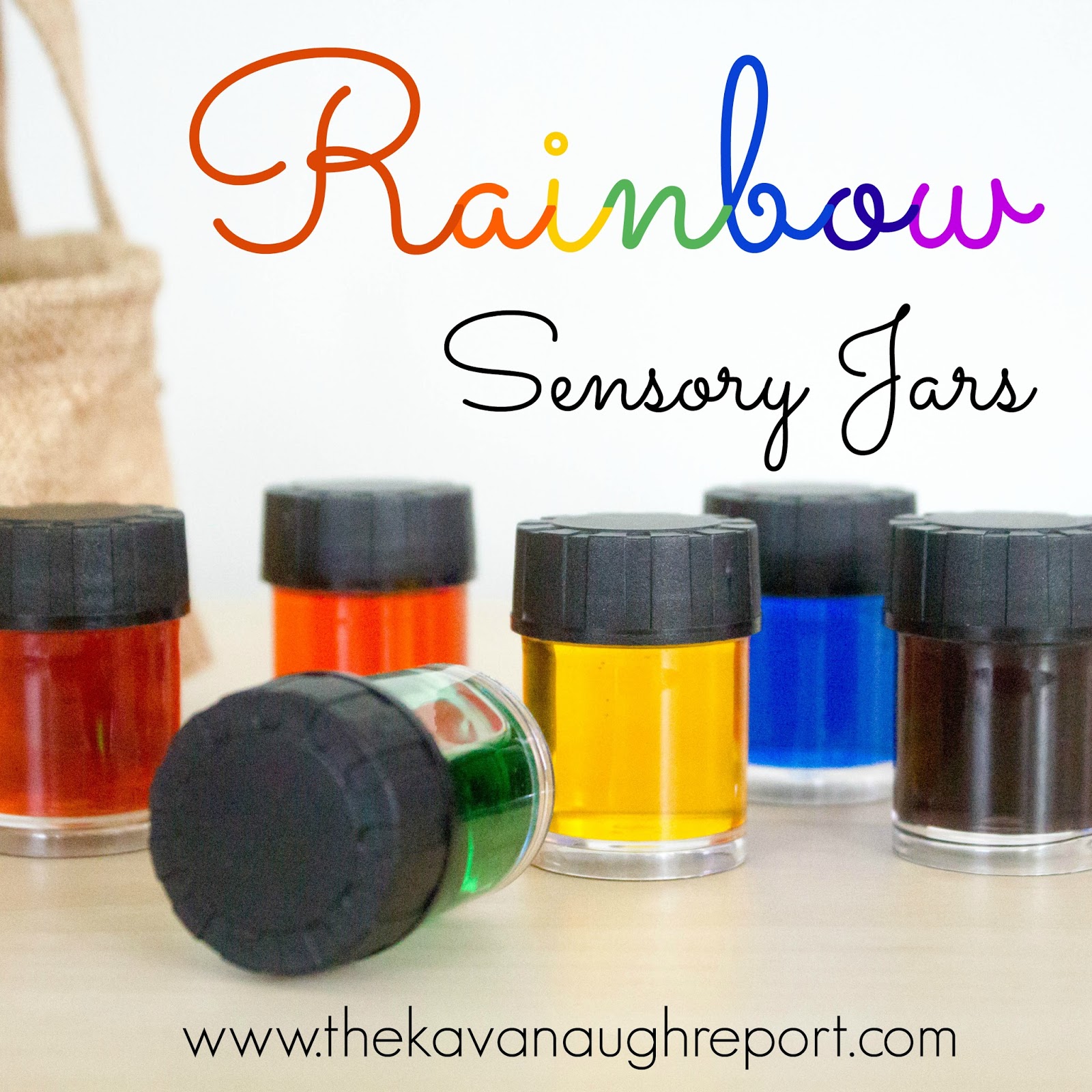Rainbow Sensory Jars An Introduction to Colors