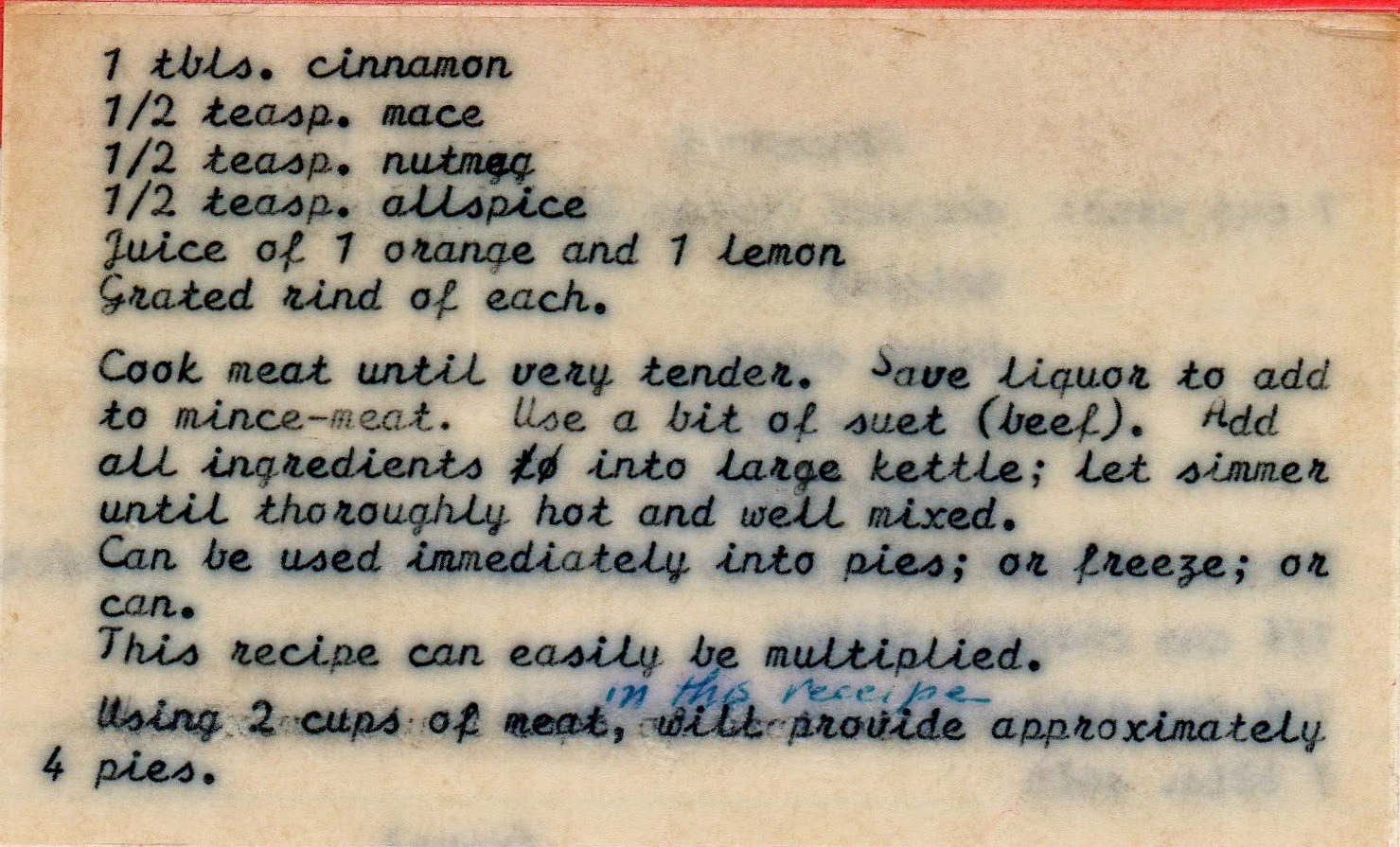 Thank God It's Pieday No Meat Mincemeat Pie