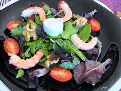 Ensalada De Langostinos A La Vinagreta De Nueces