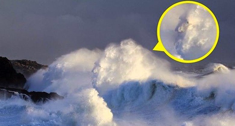 Ada Penampakan Aneh Saat Terjadi di Lautan Badai Inggris