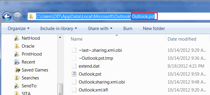 outlook crashes when opening deleted file