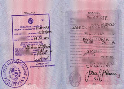 Argentina Uruguay visa application in Philippines