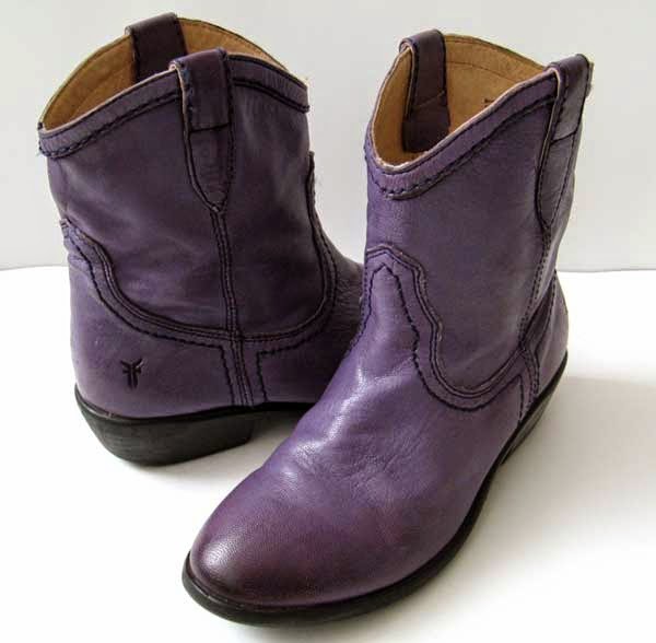 purple frye boots