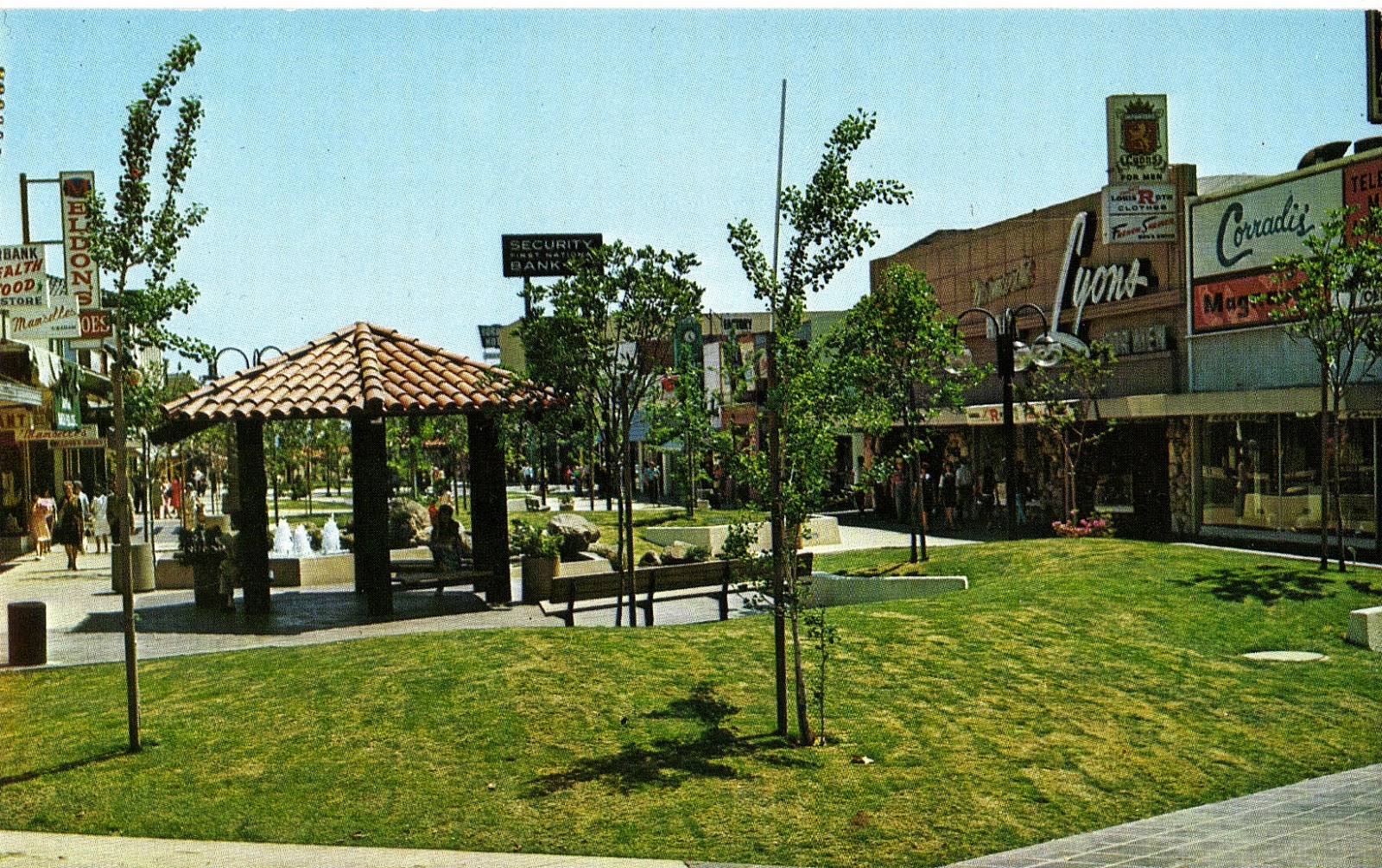 Burbank Mall Postcard San Fernando Valley Blog