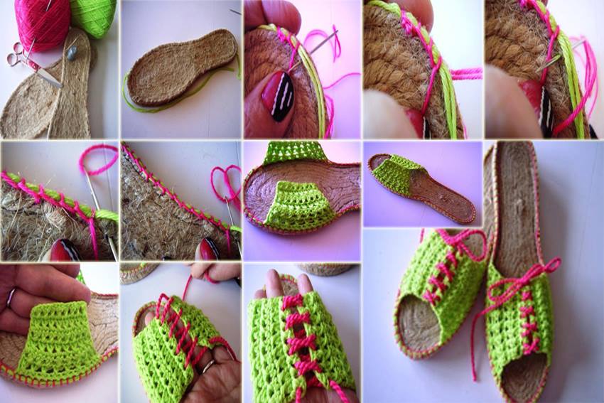 Alpargatas en crochet