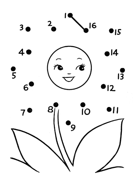 Connect the Dots Coloring Pages for Kids