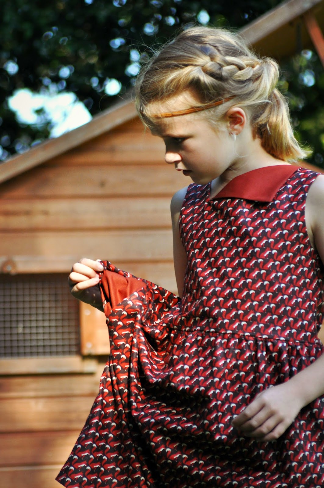 workshop naaien jurk timeless treasures sewing kindermode DIY kinderkleding