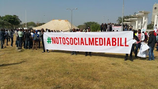 activists storm National Assembly to protest controversial Social Media Bill
