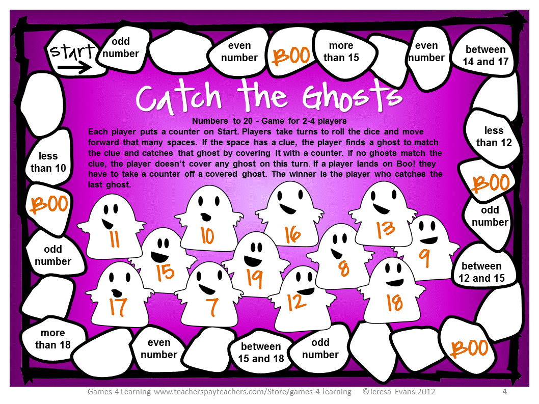 Fun Games 4 Learning: Halloween Math Freebies
