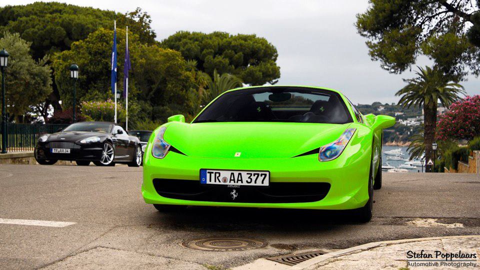 Lime Green Ferrari
