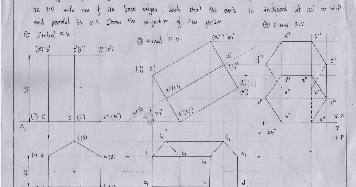 Engineering Graphics For Engineers Projection Of Solids