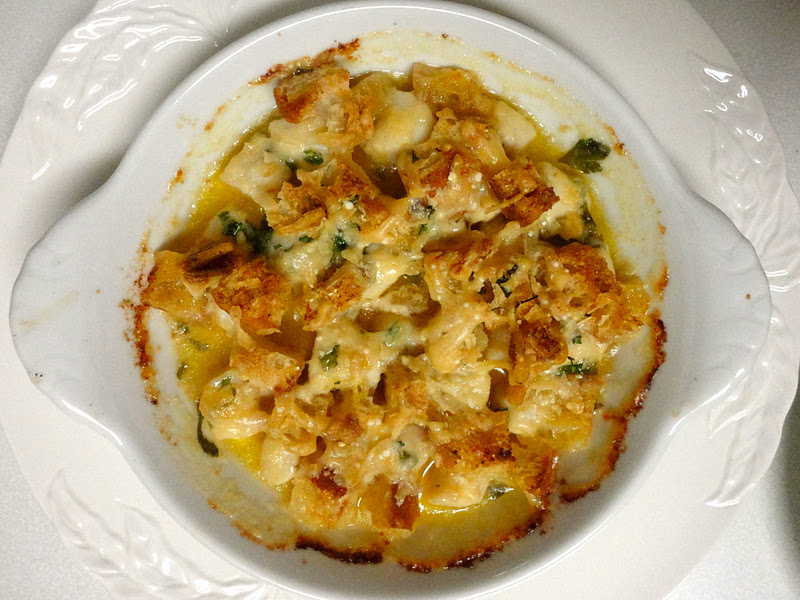 Nantucket Bay Scallops in Tabasco Butter with Parmesan Cheese and