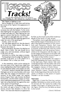 Tigress Tracks from The Tigress #1 from Heroic Publishing Tigress Tracks from The Tigress #1 from Heroic Publishing