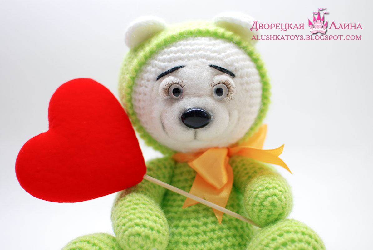Игрушка мишка вязанный крючком Игрушка мишка вязанный крючком