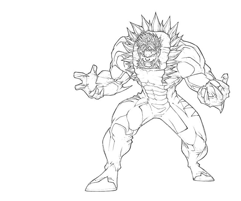 Sabretooth Marvel Pages Coloring Pages