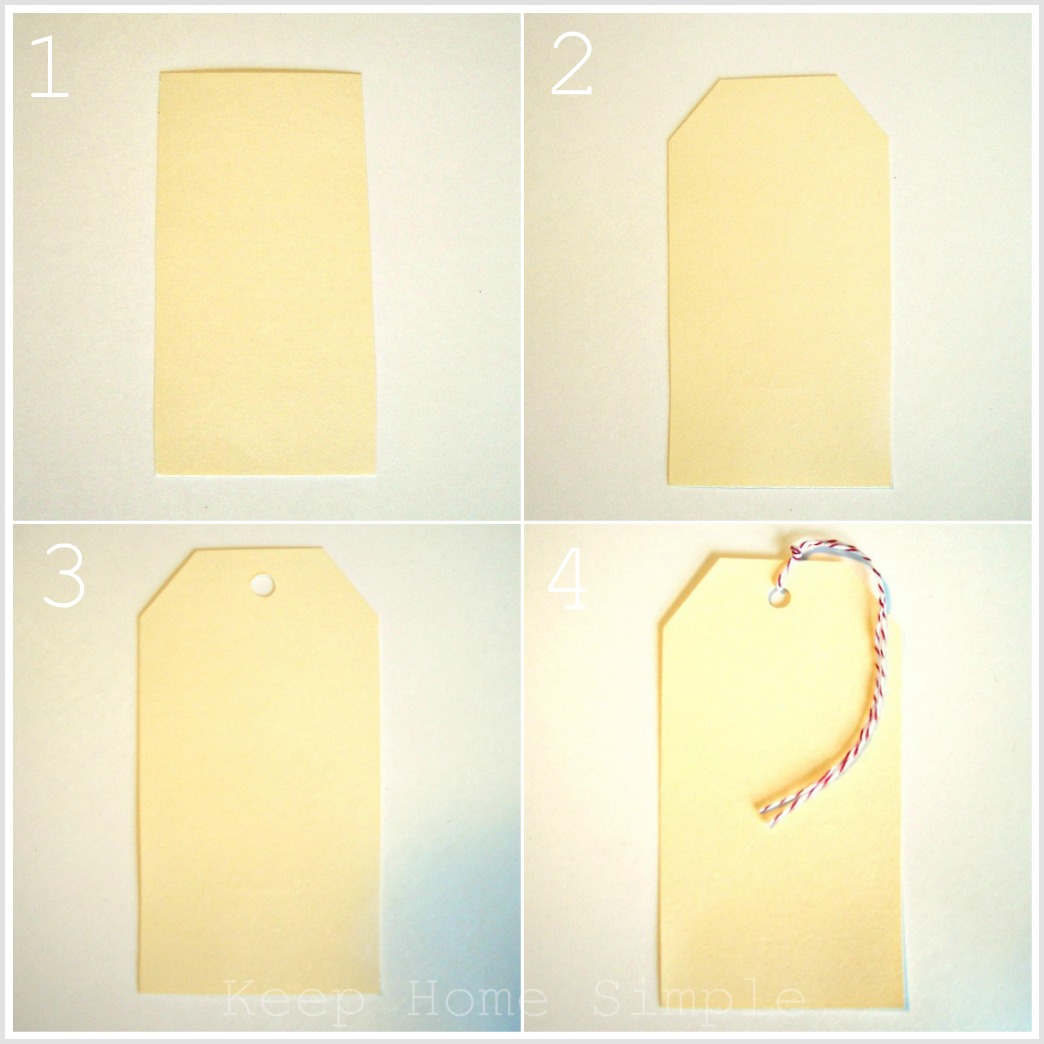 Keep Home Simple Handmade Manila Folder Gift Tags