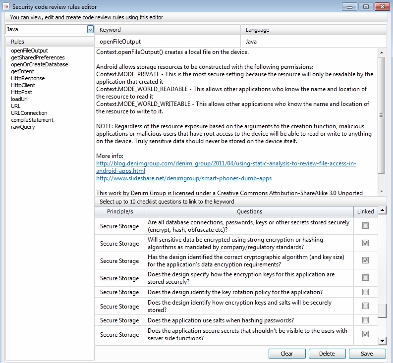 security review template
