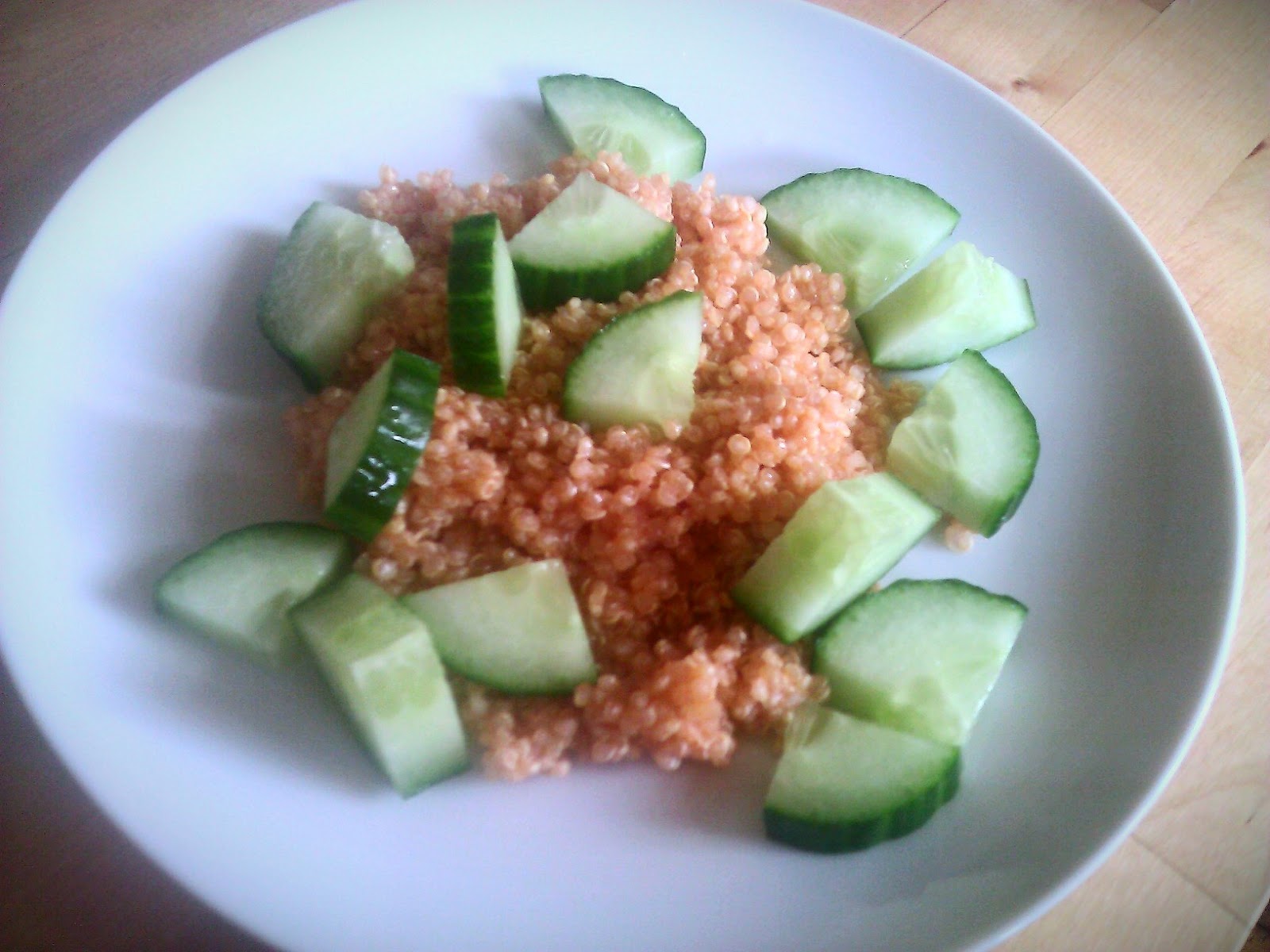 Everything Goes With Toast Quinoa & cucumber salad with watermelon