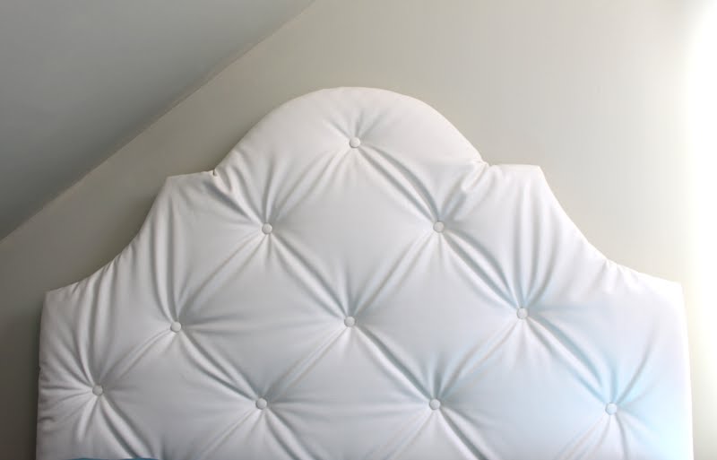 Designed by Chance White, Leather, Tufted, Headboard
