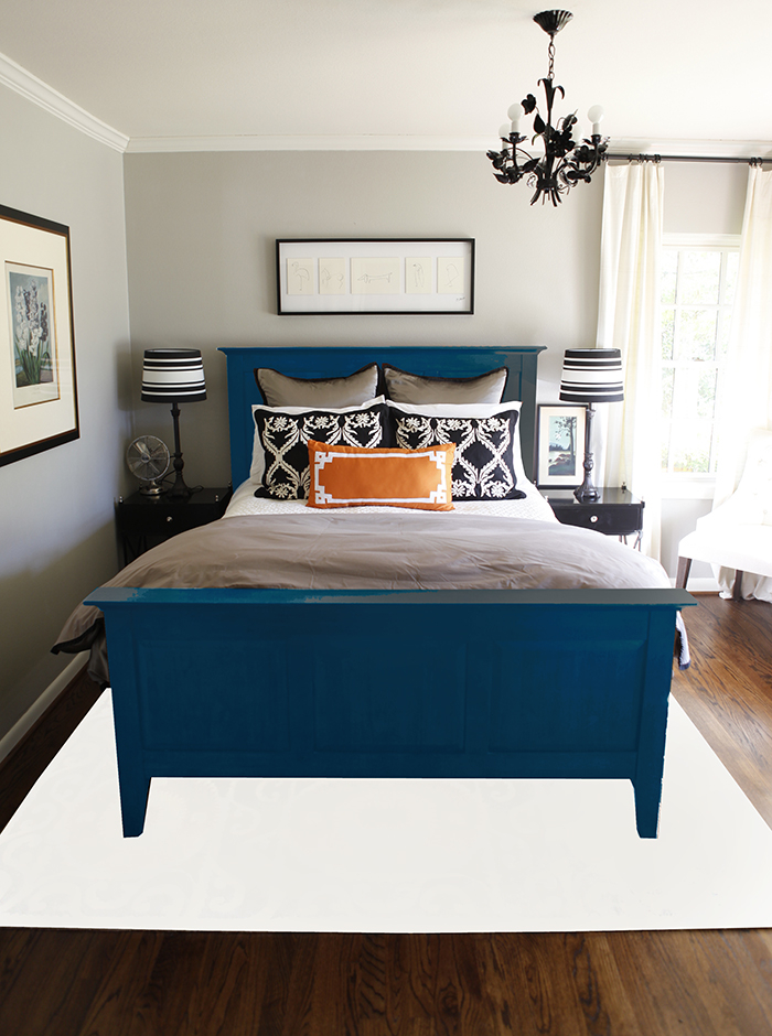 Knight Moves New Nightstands + Bed Paint Color Selection
