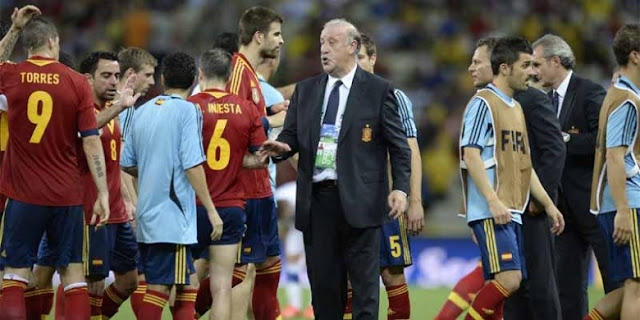Del Bosque Akui Italia Bikin Spanyol Tertekan Del Bosque