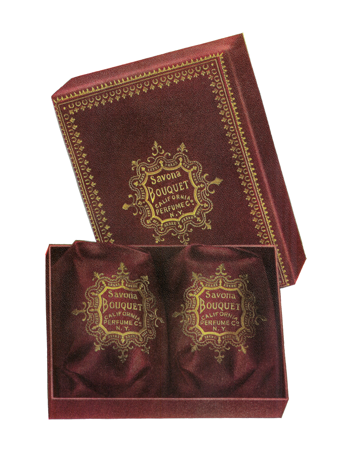 Antique Images Free Vintage Beauty Clip Art of Avon Bath Soap Gift Box