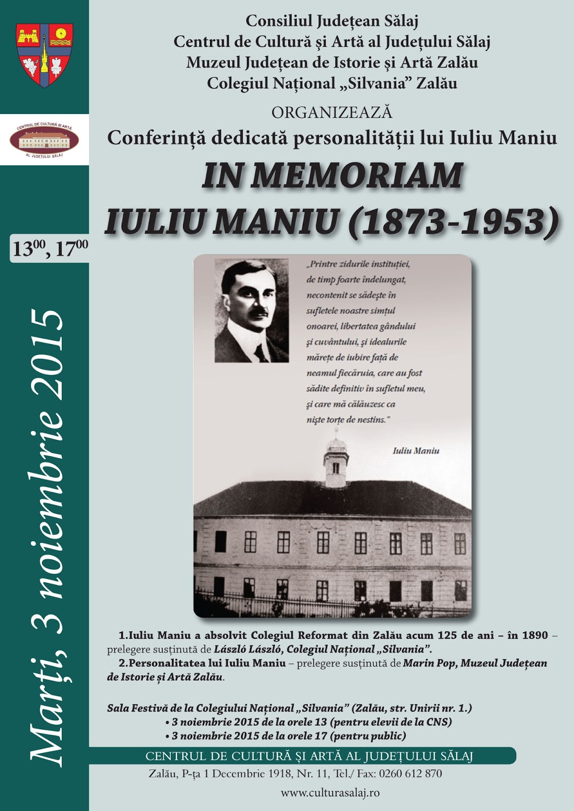 Foto travel Iuliu Maniu comemorat la Zalău