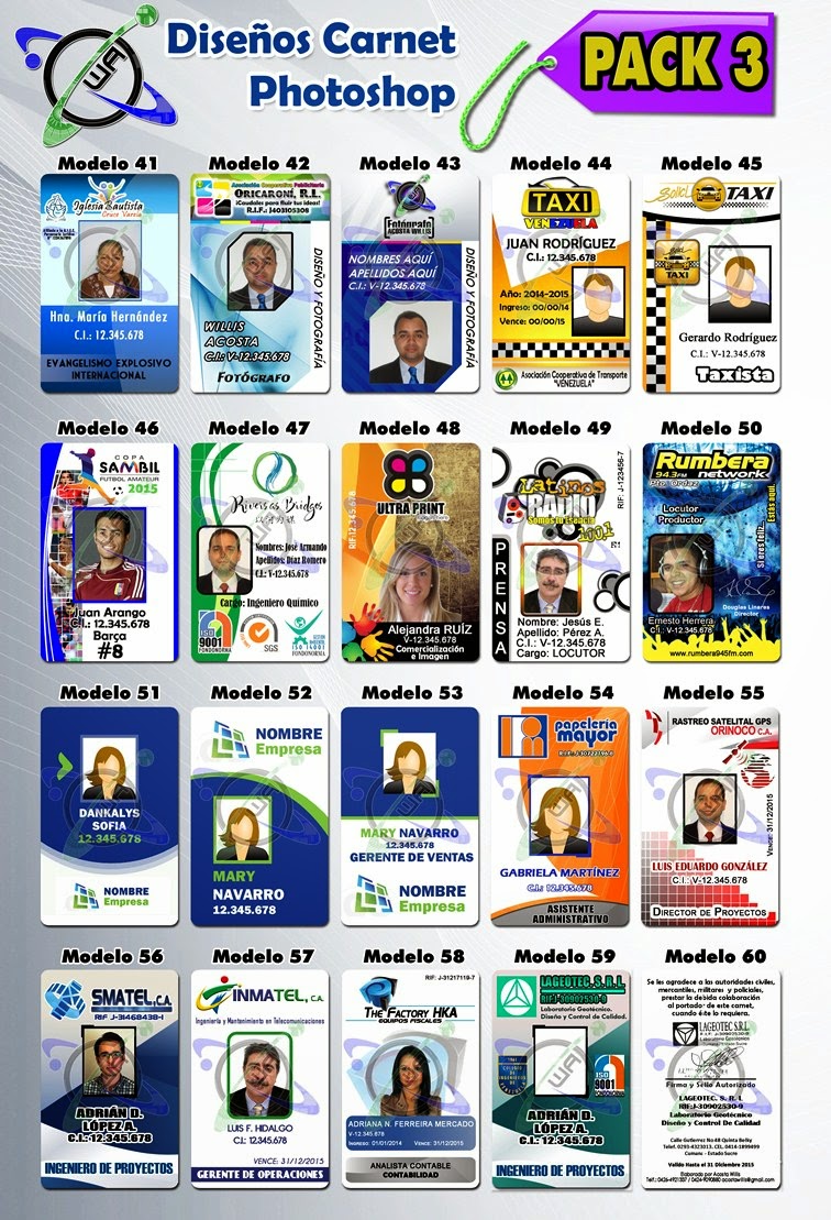 descargar diseños de carnet pvc plantillas en photoshop 100
