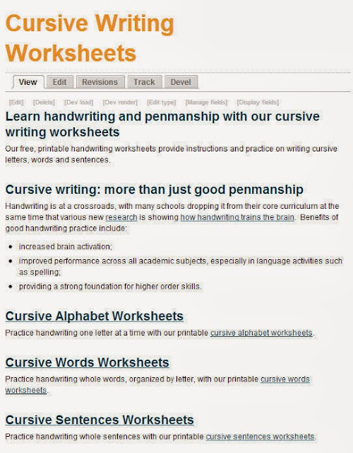 Precursive Handwriting Worksheets