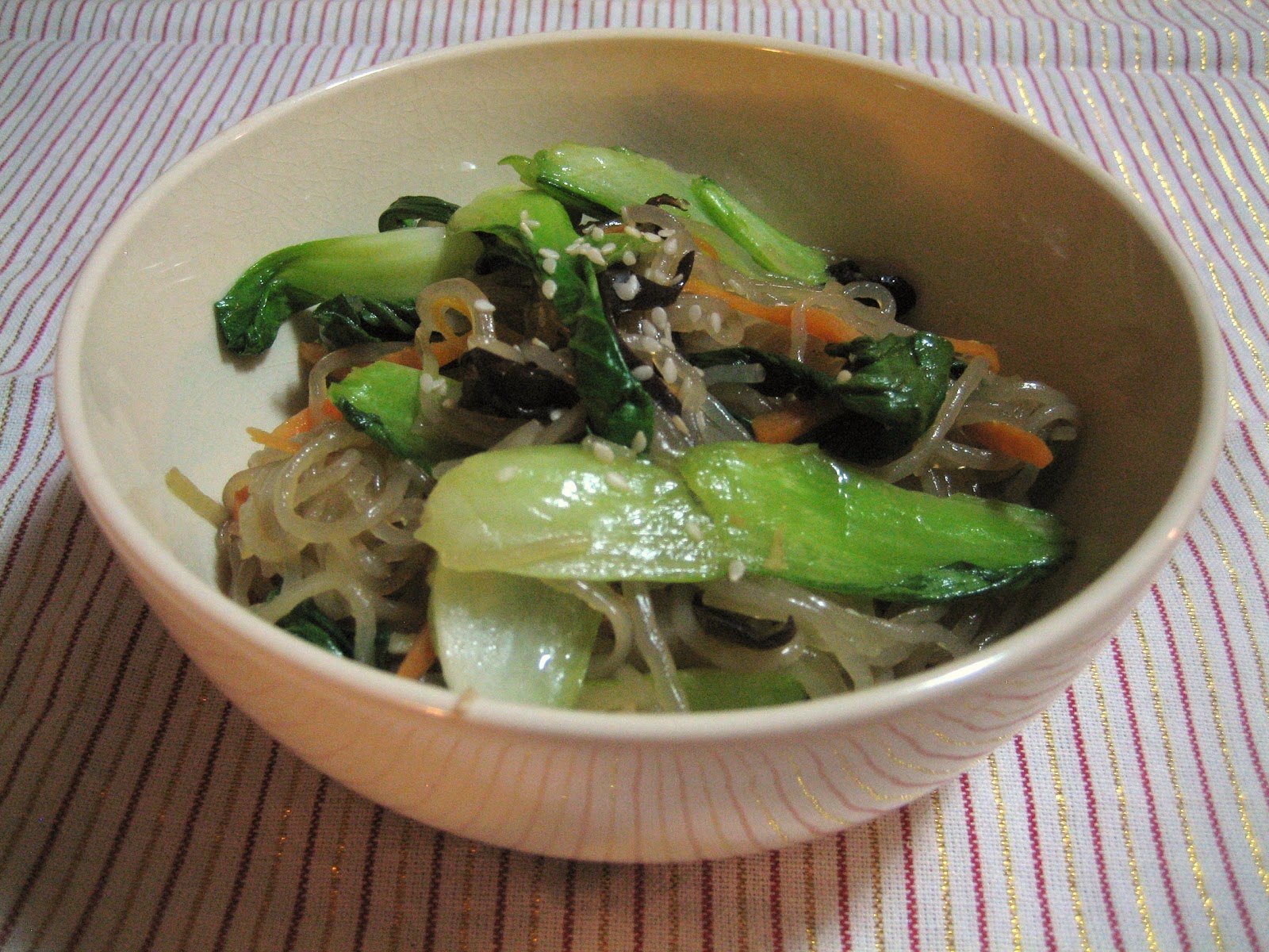 Mrs. Ip's Kitchen Potato Noodles with Vegetables/Japchae