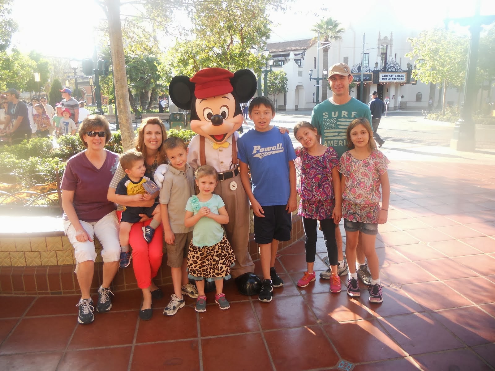 The happiest place on earth...is right where I wanna be...with my own family!