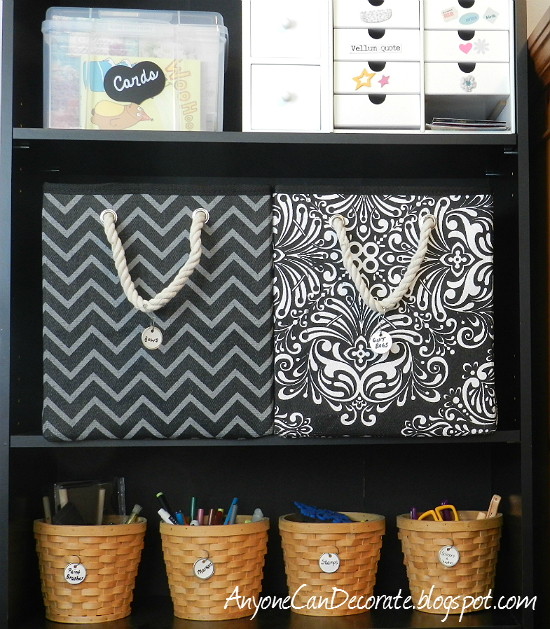Anyone Can Decorate Craft Room Organizing Cute Storage Bins