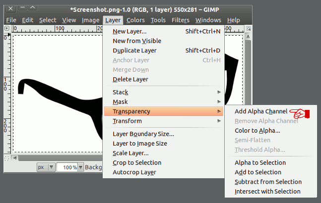 Be Healthy How To Make A Transparent Image Using The Gimp