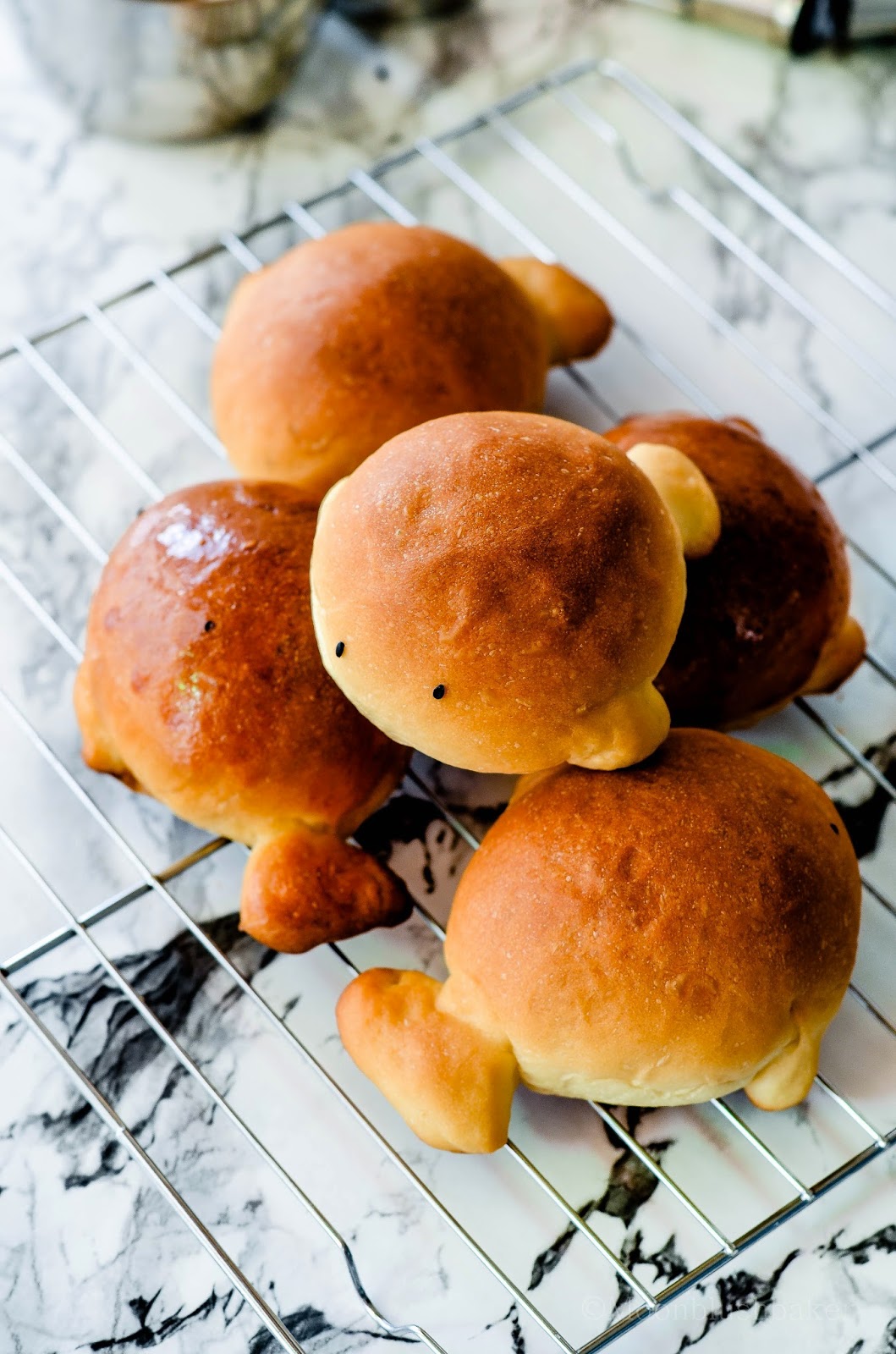 Swimming solo// One hour buttery “fish” buns The moonblush Baker