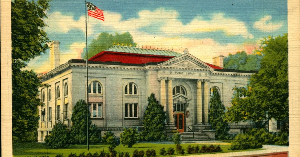 Library Postcards 1945 Public Library, Portsmouth, Ohio