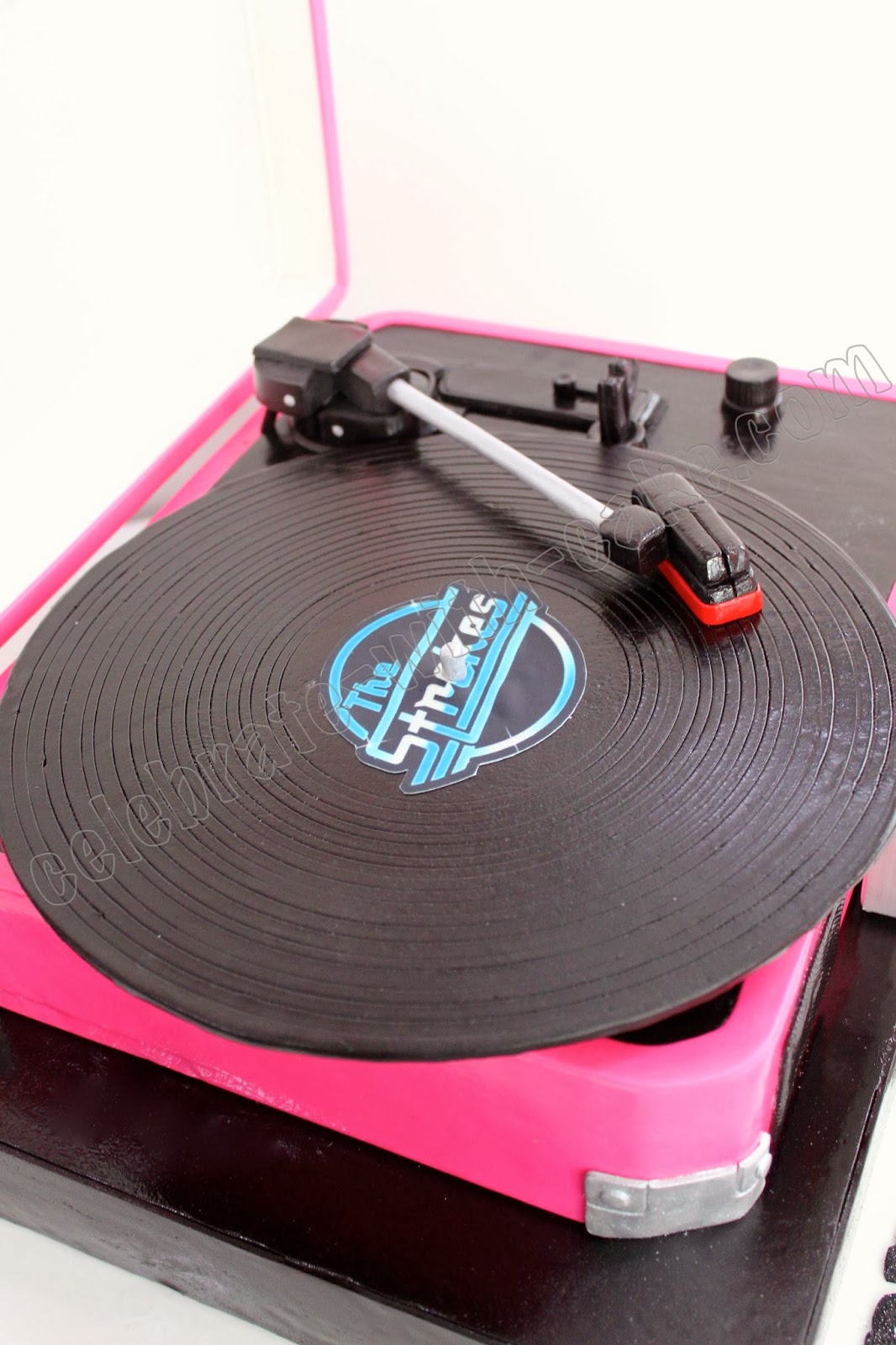 Celebrate With Cake 3d Sculpted Crosley Record Player 21st