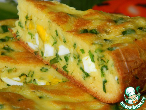 Пирог с луком и рисом рецепт