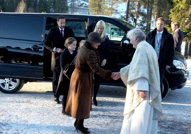 King Harald, Queen Sonja, Prince Haakon, Crown Princess Mette-Marit