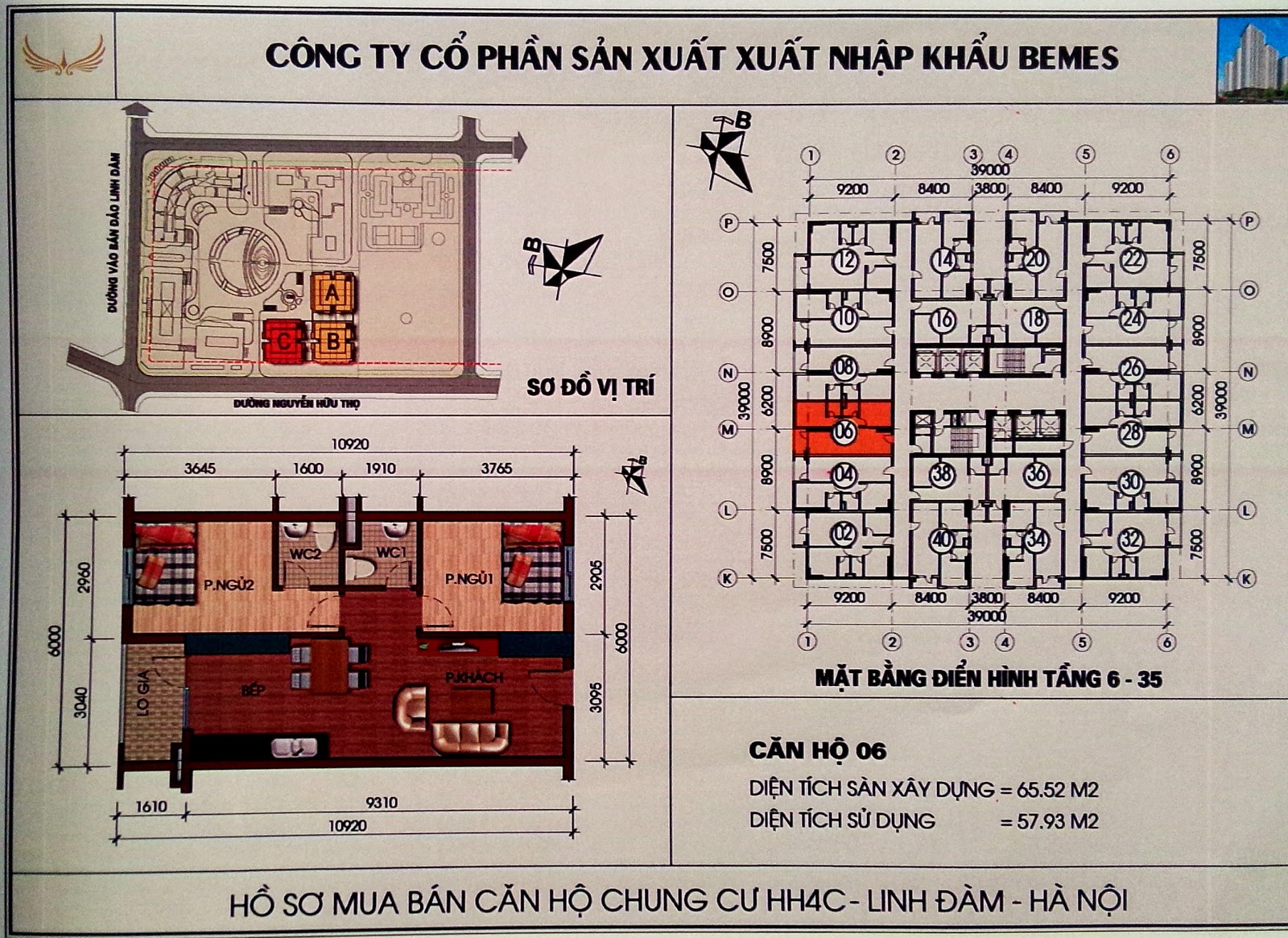 MẶT BẰNG CĂN HỘ CHUNG CƯ HH4 LINH ĐÀM - TÒA C MẶT BẰNG CĂN HỘ CHUNG CƯ HH4 LINH ĐÀM - TÒA C
