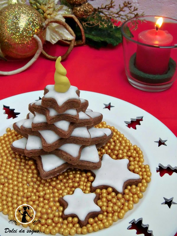 Biscotti albero di Natale in 3D