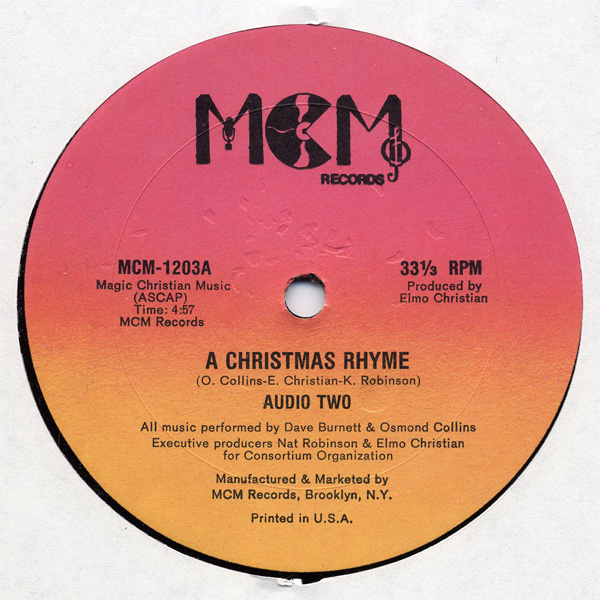 Audio Two ‎– A Christmas Rhyme / Audio Two's Jam (1985) (VLS) (192 kbps)