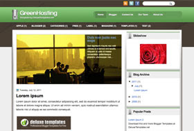 GreenHosting Blogger Template