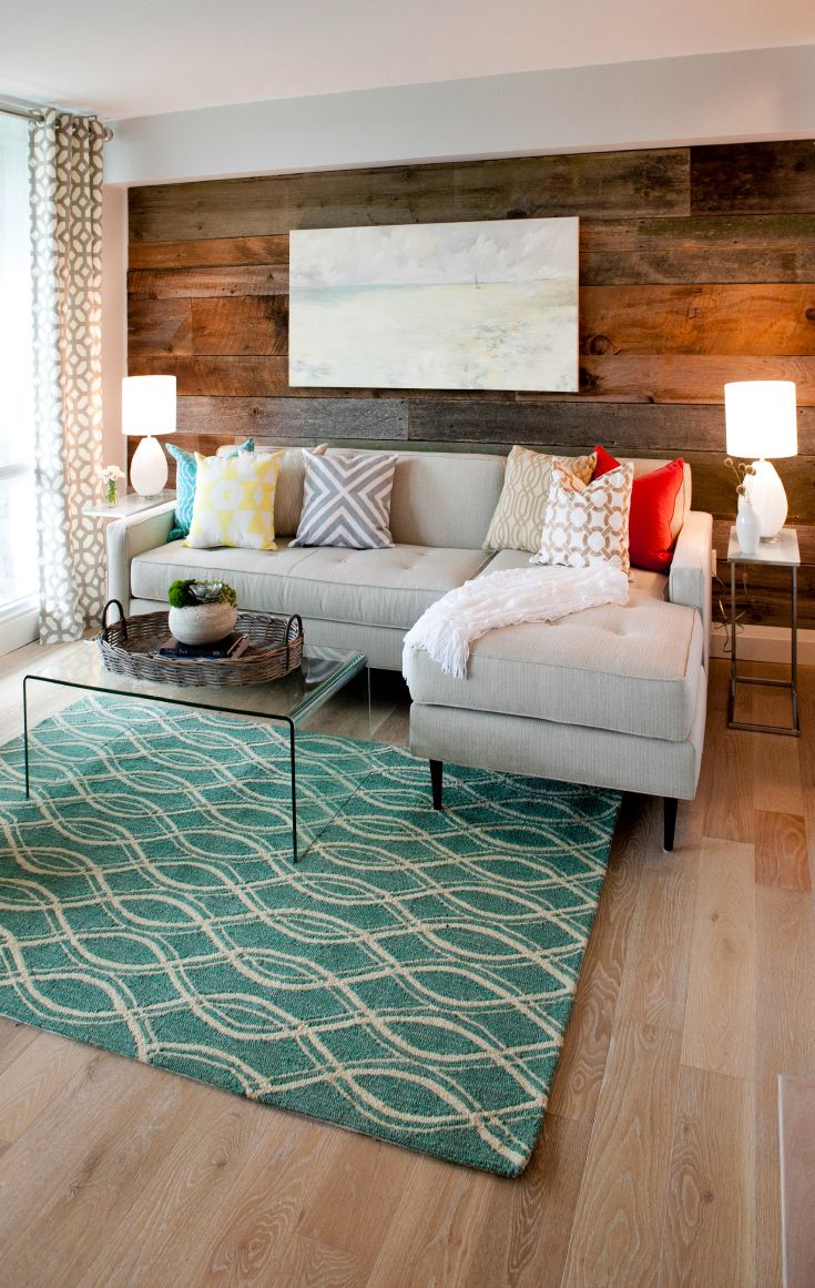 Rug and pillows